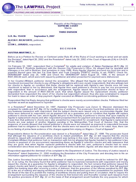 G.R. No. 154438 .